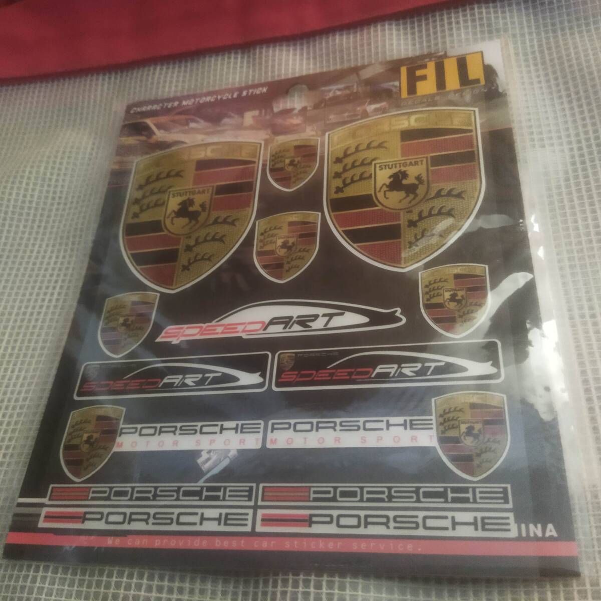 【ゆうパケット送料込】PORSCHE(ポルシェ) ステッカー 横13.5cm×縦16cm ①　_画像2