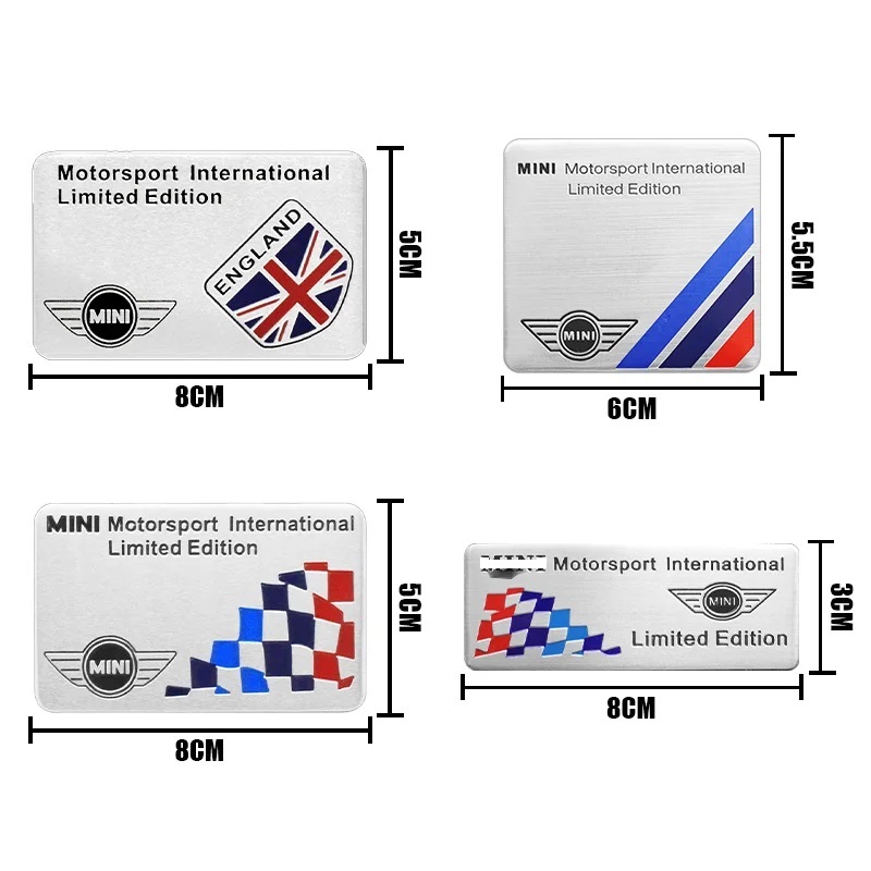 【ゆうパケット送料込】MINI エンブレムプレート 横6cm×縦5.5cm×厚さ1mm ⑥　ミニクーパー　ローバー_画像3