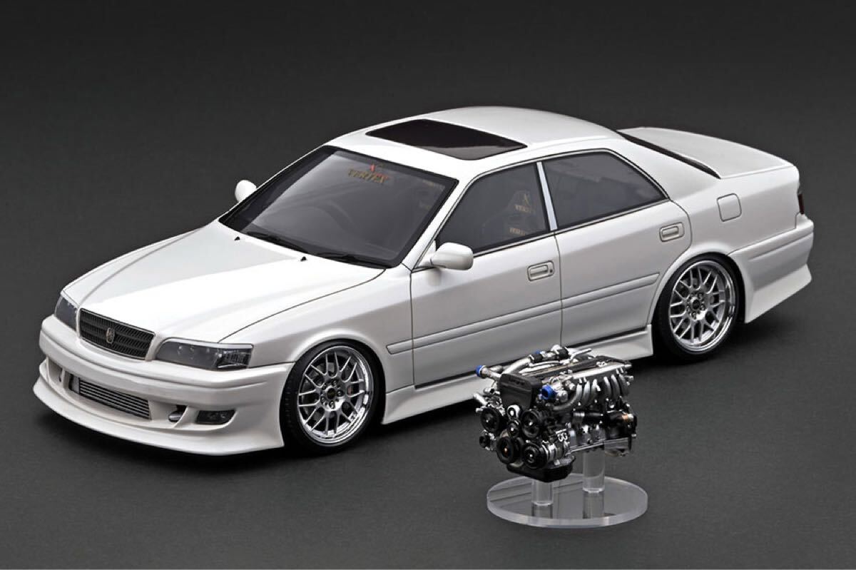 [限定] 1/18 IG3313 VERTEX JZX100 Chaser Pearl White With Engine イグニッションモデル ignition model TOYOTA チェイサー エンジン 1JZ_画像10