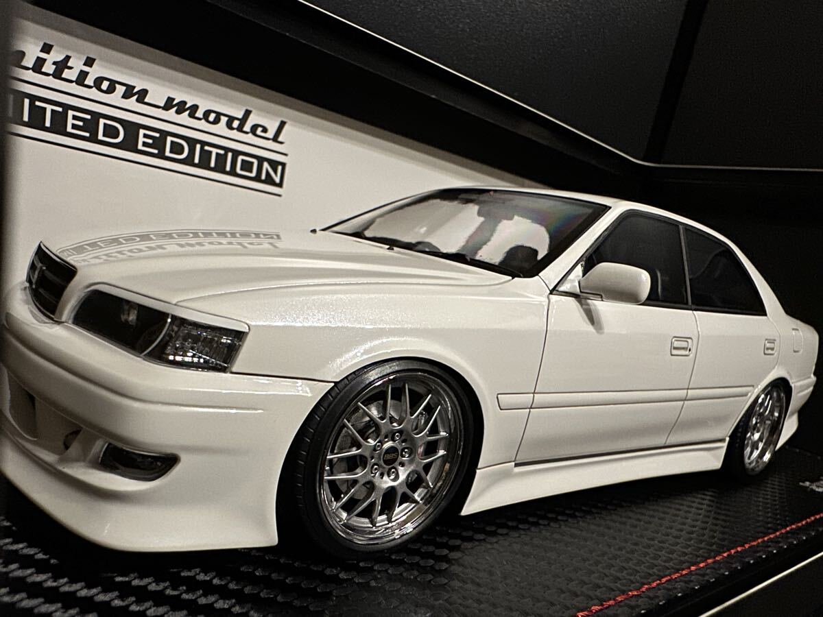 [限定] 1/18 IG3313 VERTEX JZX100 Chaser Pearl White With Engine イグニッションモデル ignition model TOYOTA チェイサー エンジン 1JZ_画像1