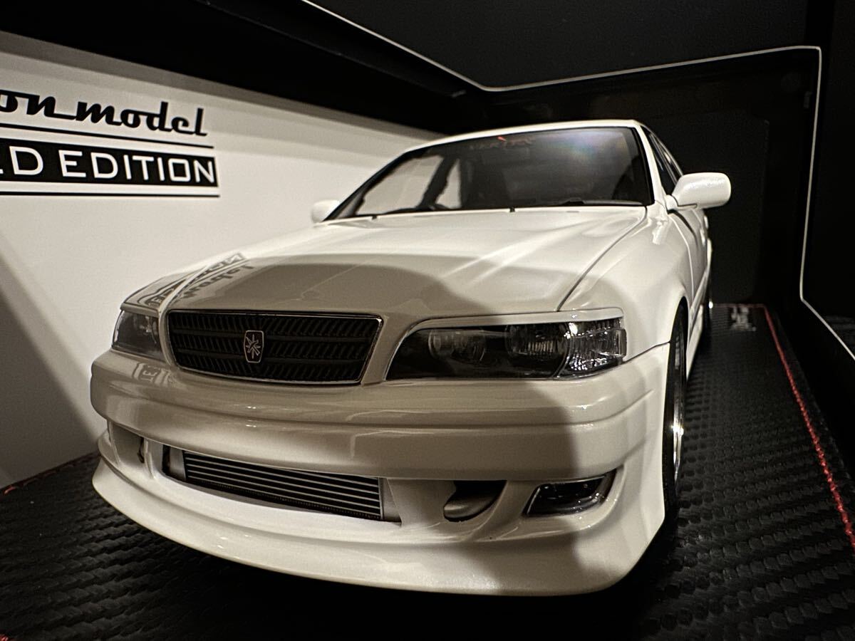 [限定] 1/18 IG3313 VERTEX JZX100 Chaser Pearl White With Engine イグニッションモデル ignition model TOYOTA チェイサー エンジン 1JZ_画像3
