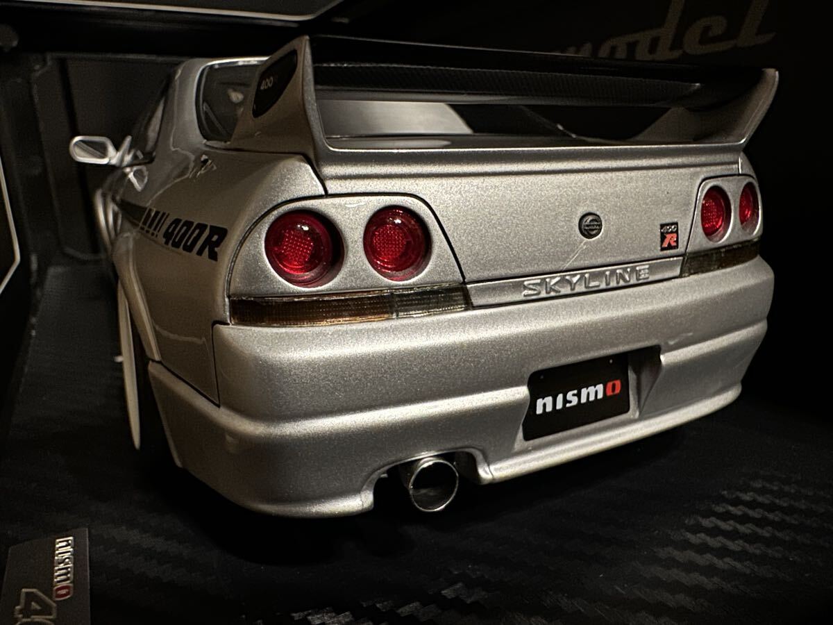 [新品] 1/18 IG3654 NISMO 400R BCNR33 Silver イグニッションモデル ignition model NISSAN SKYLINE GT-R R33 ニスモ 松田次生_画像3