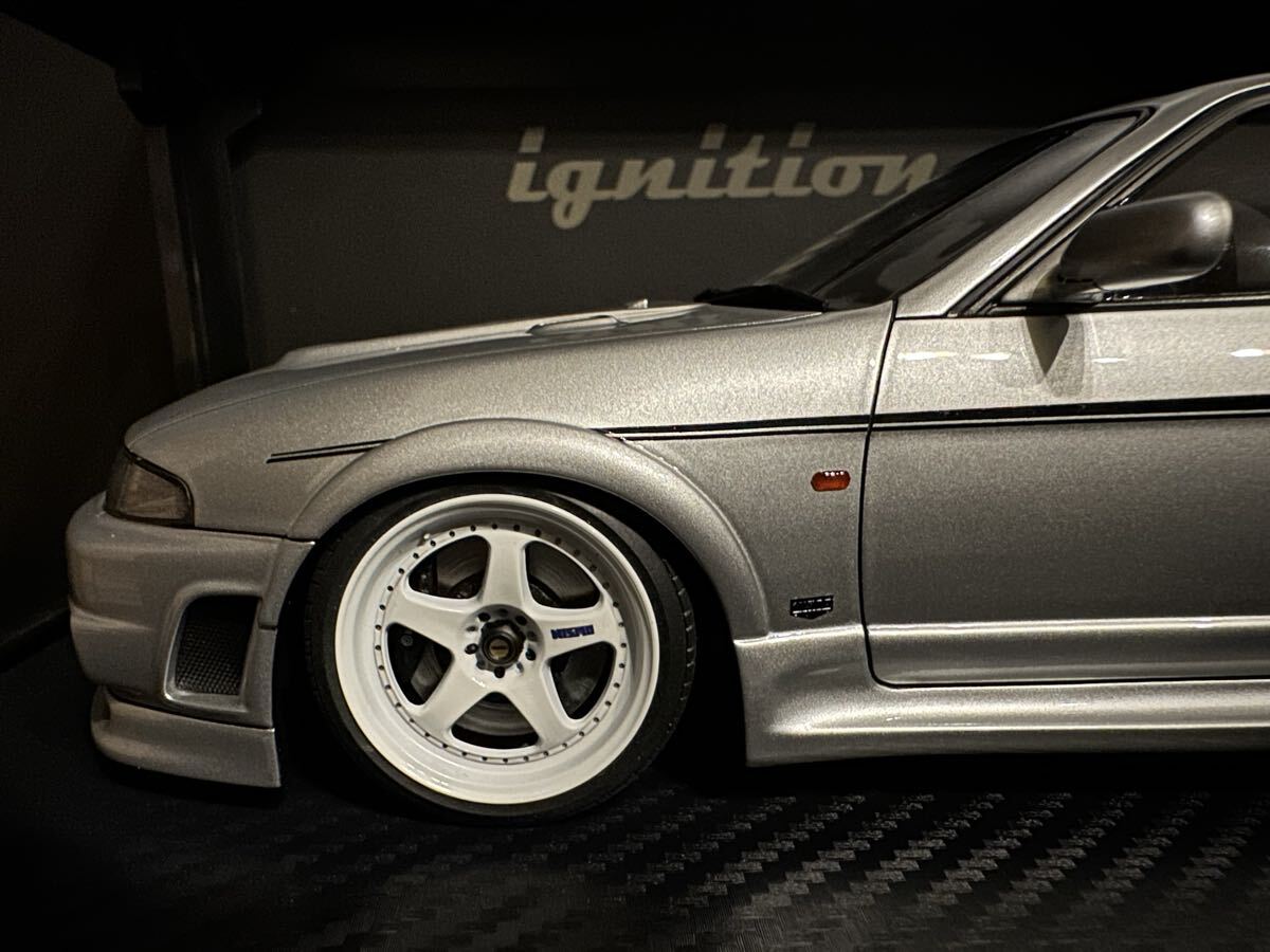 [新品] 1/18 IG3654 NISMO 400R BCNR33 Silver イグニッションモデル ignition model NISSAN SKYLINE GT-R R33 ニスモ 松田次生_画像5