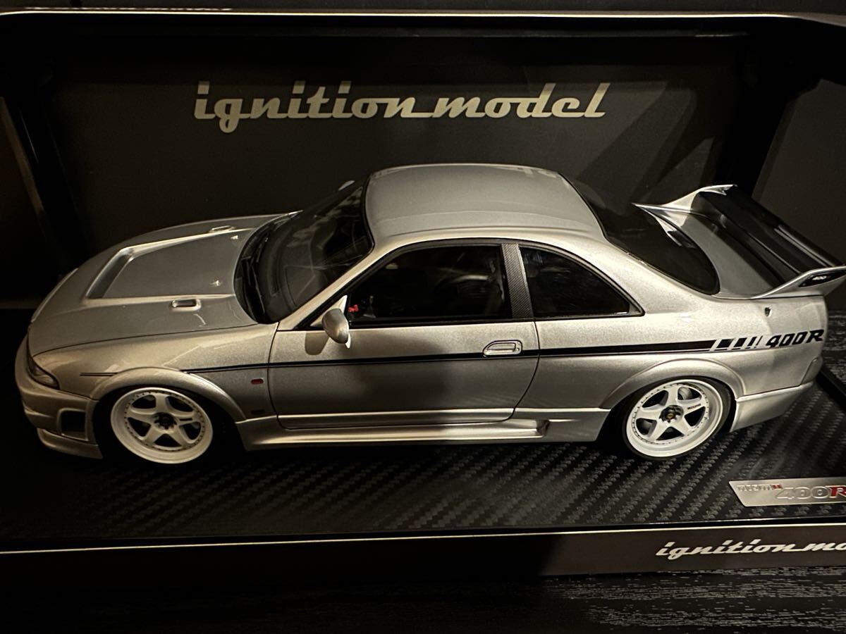 [新品] 1/18 IG3654 NISMO 400R BCNR33 Silver イグニッションモデル ignition model NISSAN SKYLINE GT-R R33 ニスモ 松田次生_画像6