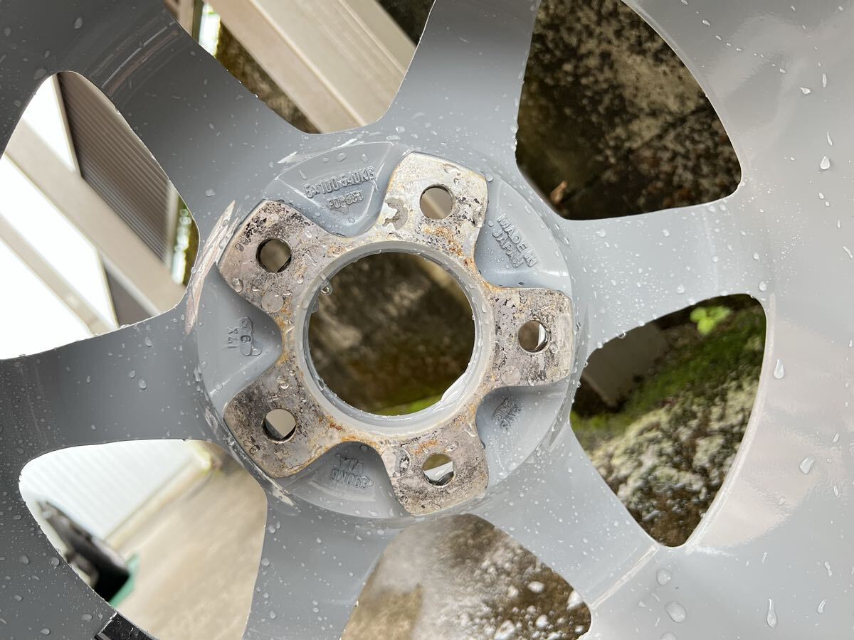 【美品】レイズ TE37SL 9j+22 RAYS VOLK RACING シバタイヤ付き ホイール 鍛造 PCD114.3 gt-r、スカイライン、スイフト、シルビア、S2000等_画像7