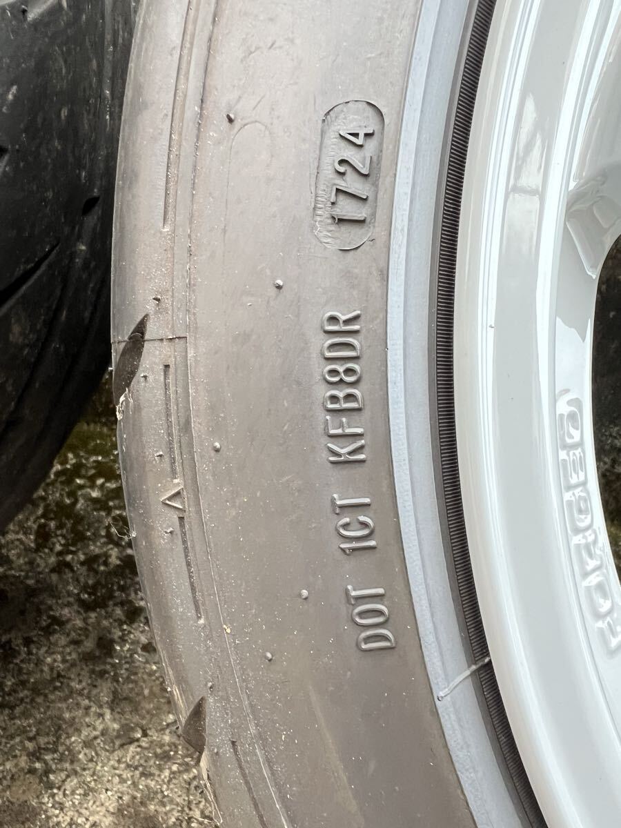 【美品】レイズ TE37SL 9j+22 RAYS VOLK RACING シバタイヤ付き ホイール 鍛造 PCD114.3 gt-r、スカイライン、スイフト、シルビア、S2000等_画像6