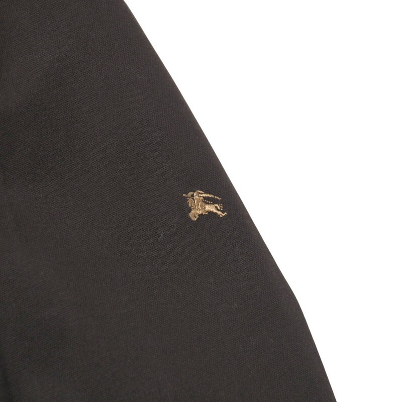TJ5497▼バーバリーブラックレーベル BURBERRY BLACK LABEL*M65/ミリタリージャケット ブルゾン ロゴ刺繍 ロゴボタン M ブラウン系
