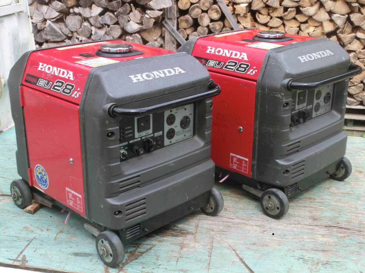 2 шт. совместно! со стартером Honda инвертер генератор EU28is 2.8KVA рабочее состояние подтверждено  2 шт. совместно! со стартером Honda инвертер генератор EU28is 2.8KVA рабочее состояние подтверждено