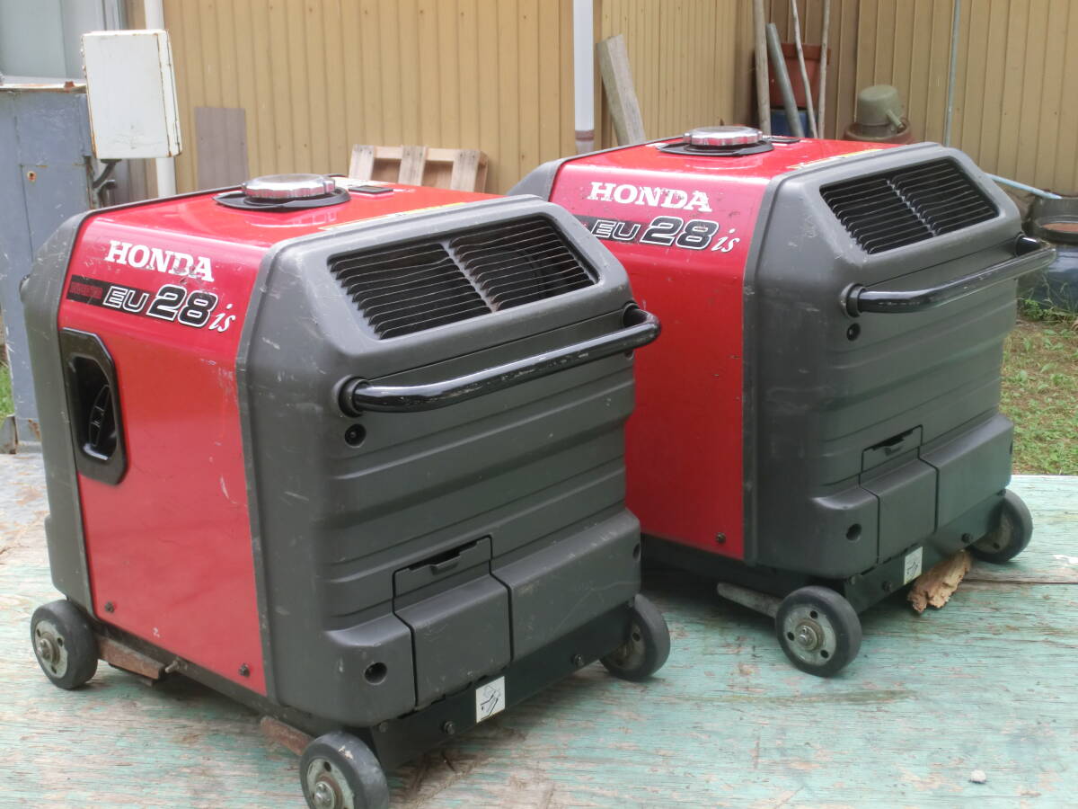 2 шт. совместно! со стартером Honda инвертер генератор EU28is 2.8KVA рабочее состояние подтверждено