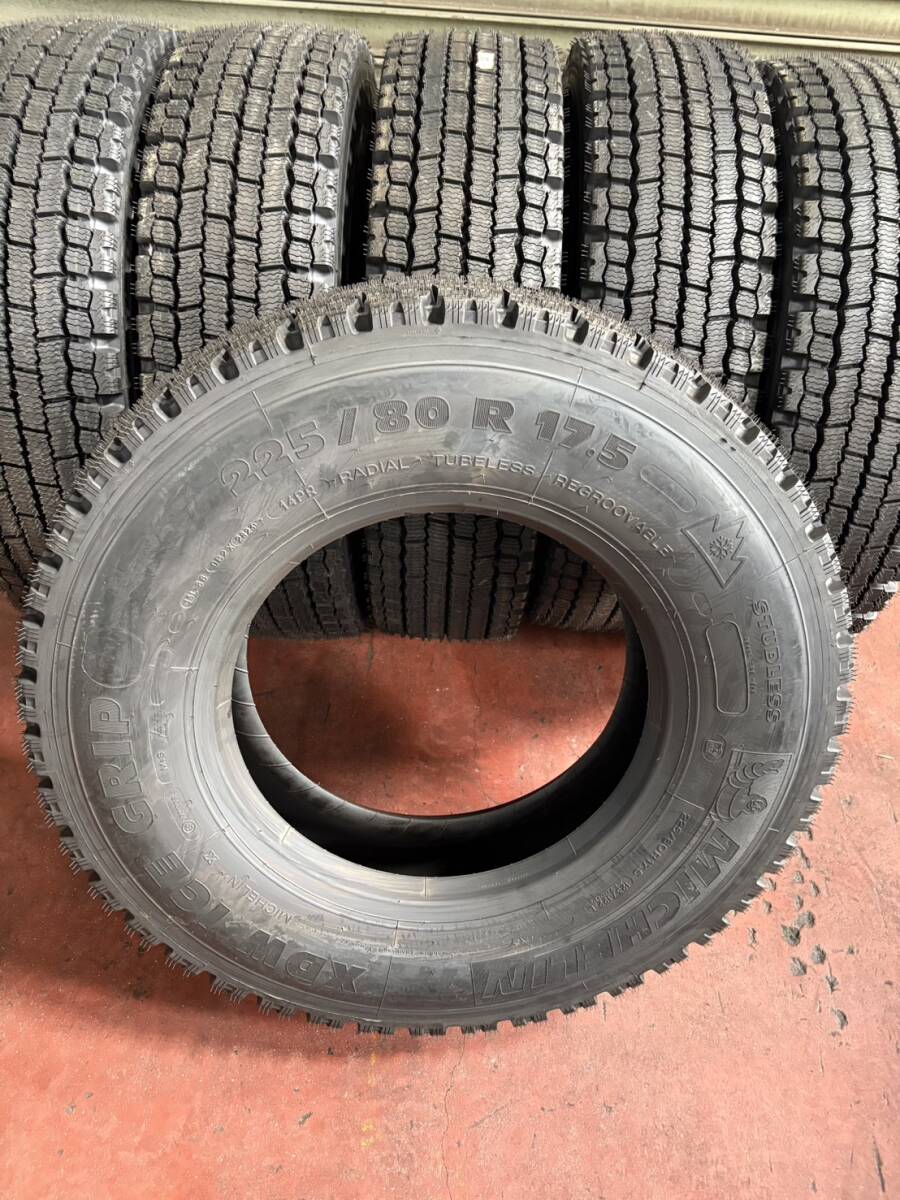 【値下】★Michelin　ミシュランスタッドレスタイヤ　225/80R17.5　XDW　IceGrip　6本セット　新品2023年製★①_画像3