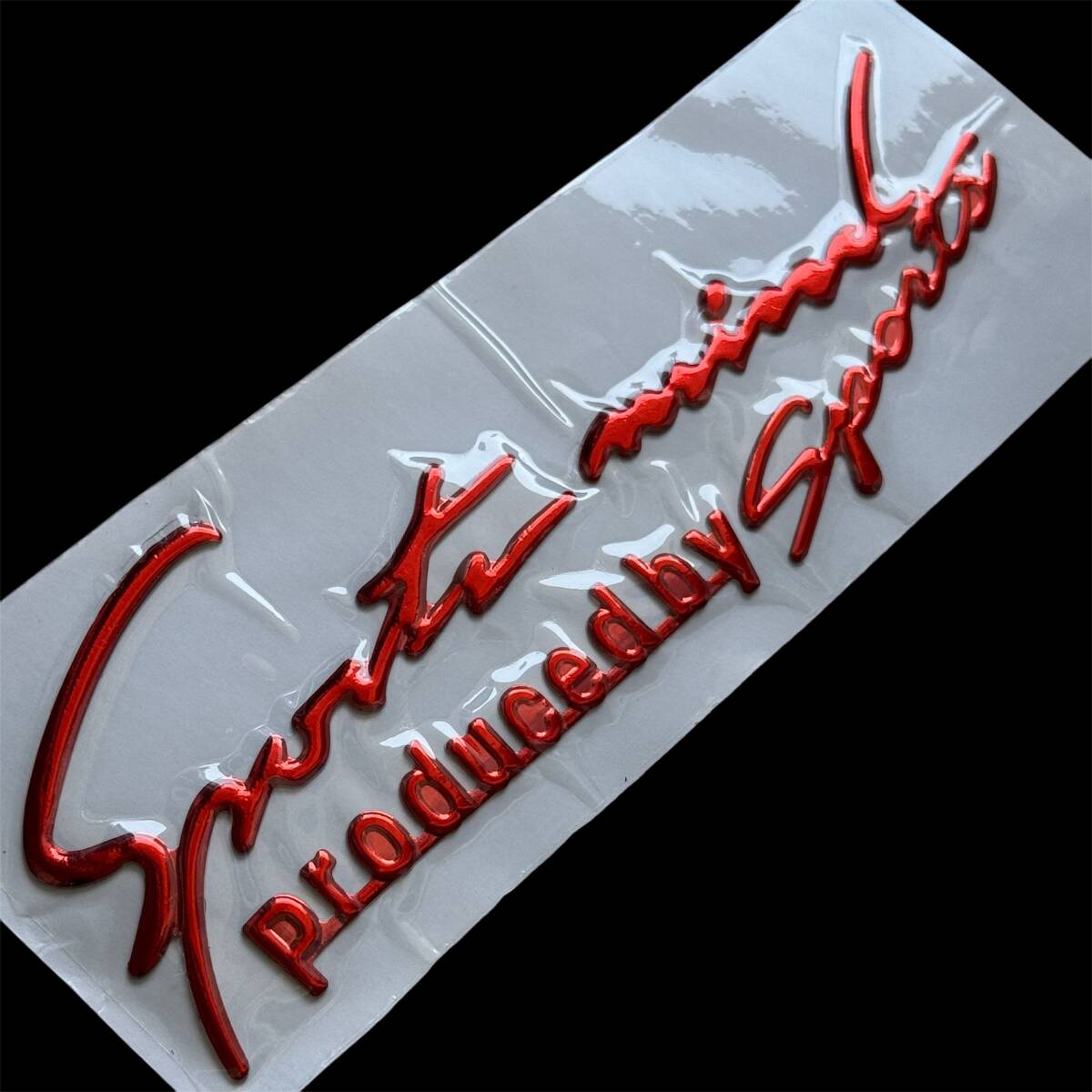 ★★立体メッキタイプレッド色／スポーツマインド／ステッカー／カスタム／イベント★★_画像1