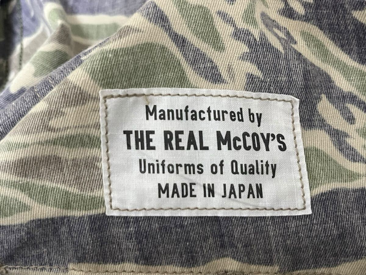 THE REAL McCOY'S ザリアルマッコイズ パンツ グリーンカモ ミリタリー 迷彩 カーゴ メンズ 裾破れあり 中古 