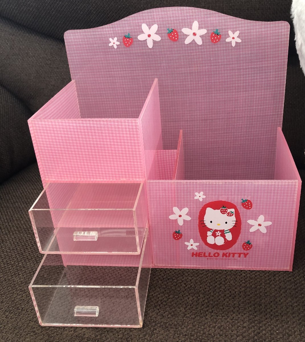 ●Hello Kitty ハローキティ グッズ おまとめ ぬいぐるみ クッション 枕 ストラップ マグカップ 小物入れ 引き出し メイクBOX_画像7