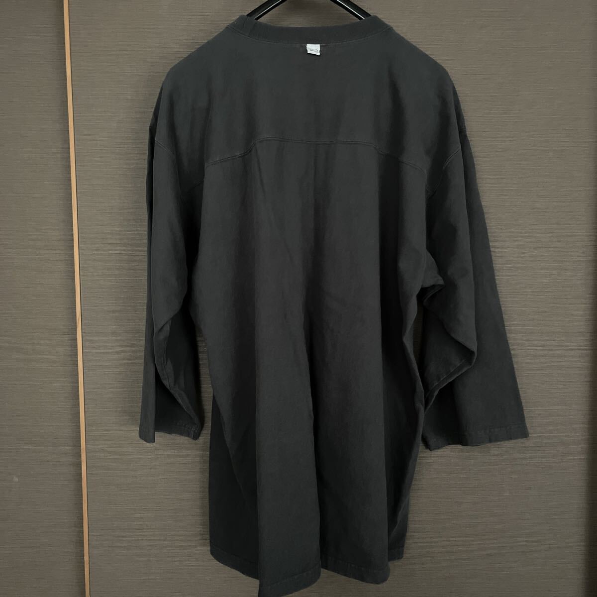 未使用 25ss XL STANDARD CALIFORNIA スタンダード カリフォルニア SD Heavyweight Football T 黒 ブラック フットボールT ロンT スタカリ_画像5