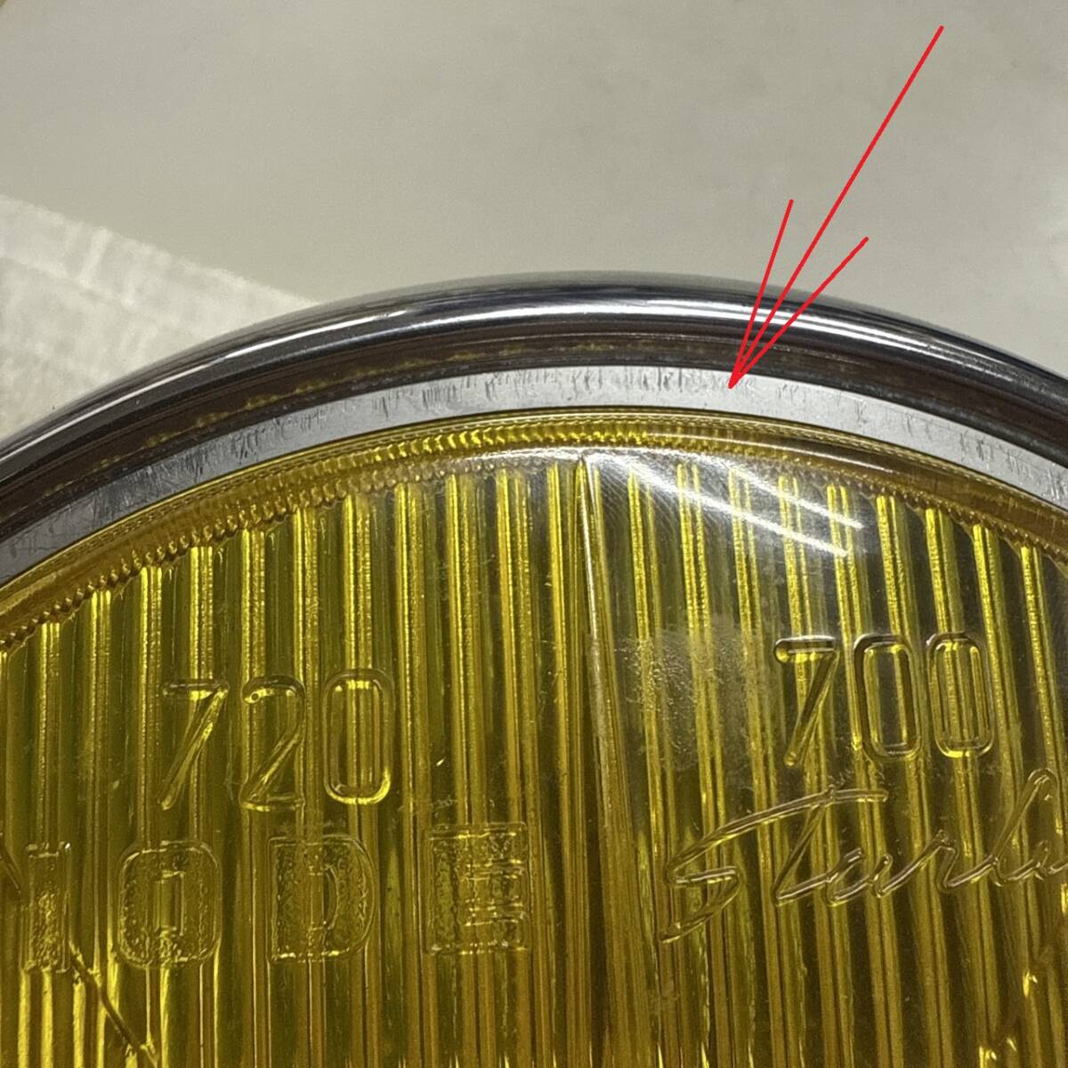 マーシャル ライト 720 722 900 取付リング CBX400 CB750用 ホンダ純正ライトリム用 ライトリムスペーサー ステンレス製 クリップ5個付_画像5