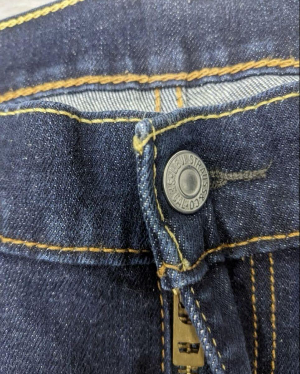 濃紺 LEVI'S デニム リーバイス 510 140周年記念 デニム ジーンズ アメカジ パンツ W34L32 インディゴ パンツ ストレート_画像4