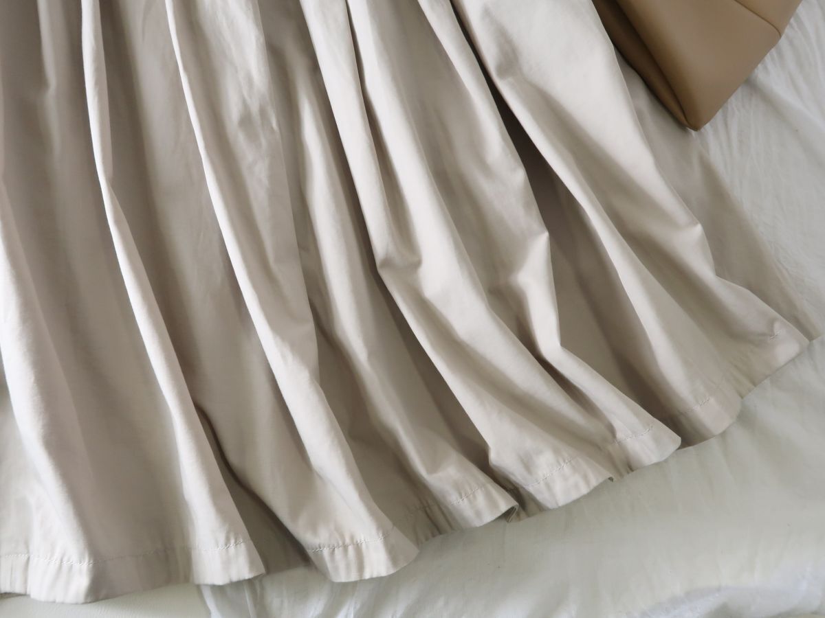 1.9万☆フレームワーク FRAMeWORK☆洗える ランダムタックボリュームスカート 38サイズ 日本製☆A-O 5594_画像6