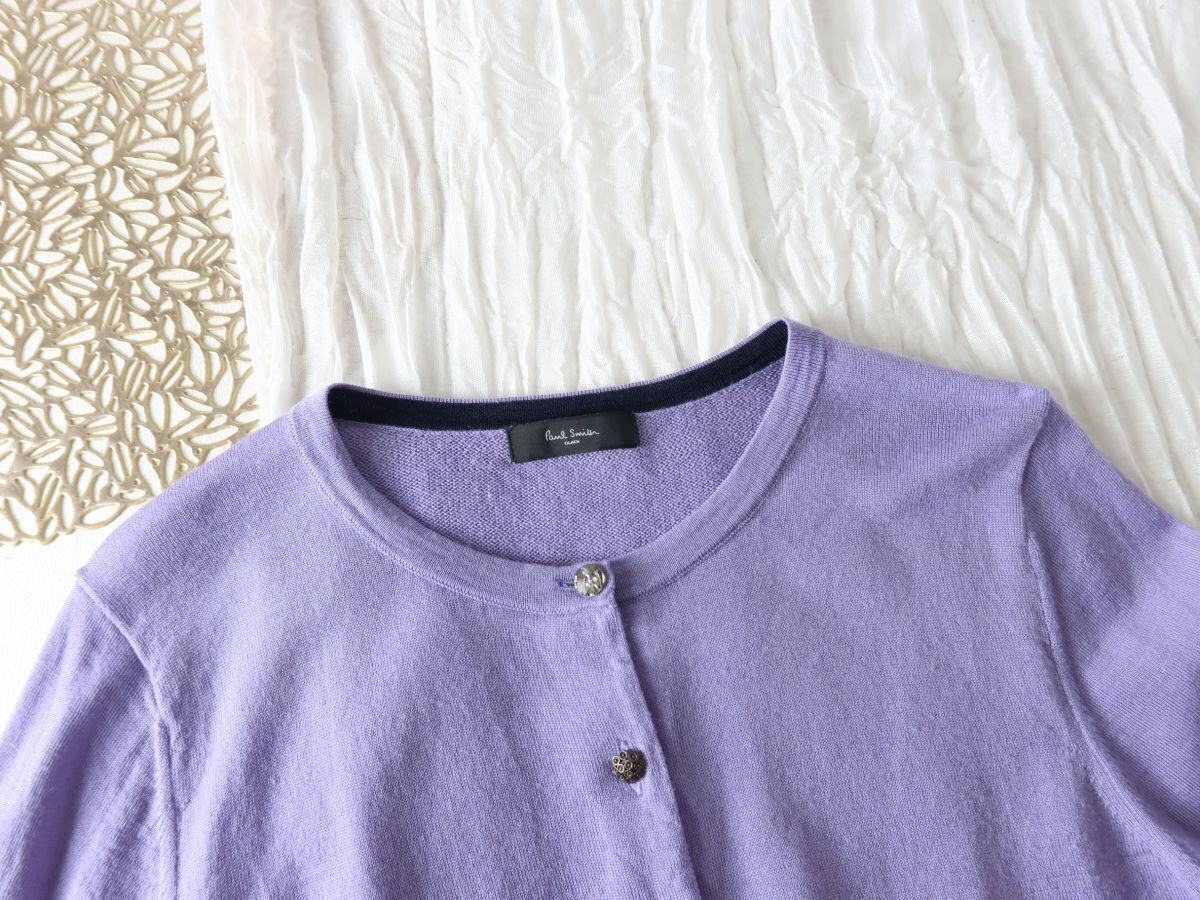 ポールスミス Paul Smith☆毛100% ミックスボタン カーディガン Mサイズ☆R-O 5948_画像7