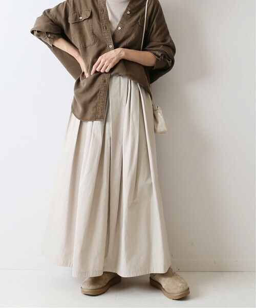 1.9万☆フレームワーク FRAMeWORK☆洗える ランダムタックボリュームスカート 38サイズ 日本製☆A-O 5594_画像2