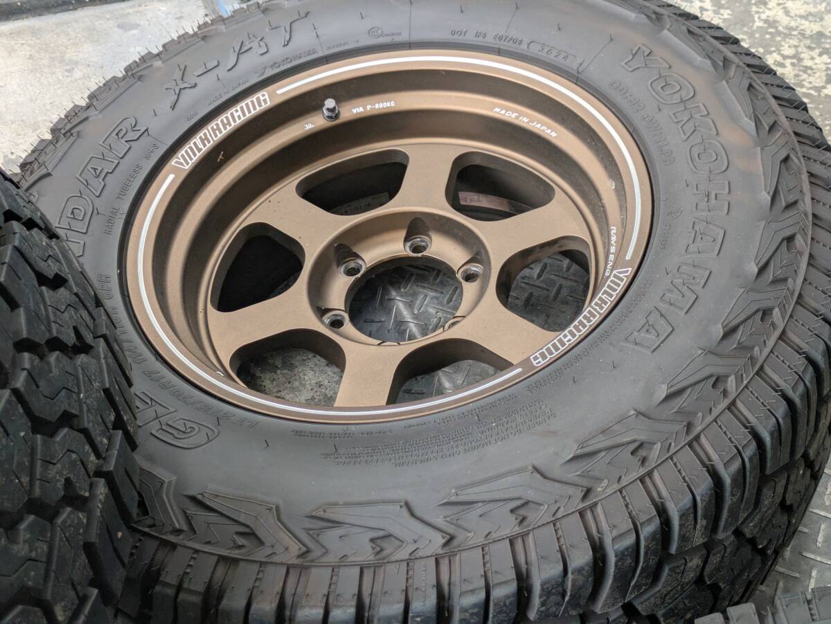 #RAYS TE37XT bronze PCD139.7×6 дыра 17×8.5jj -10(RIM84mm это серии самый глубокий обод ) прекрасный товар & Geolandar X-AT LT275/70/17 Kyoto из