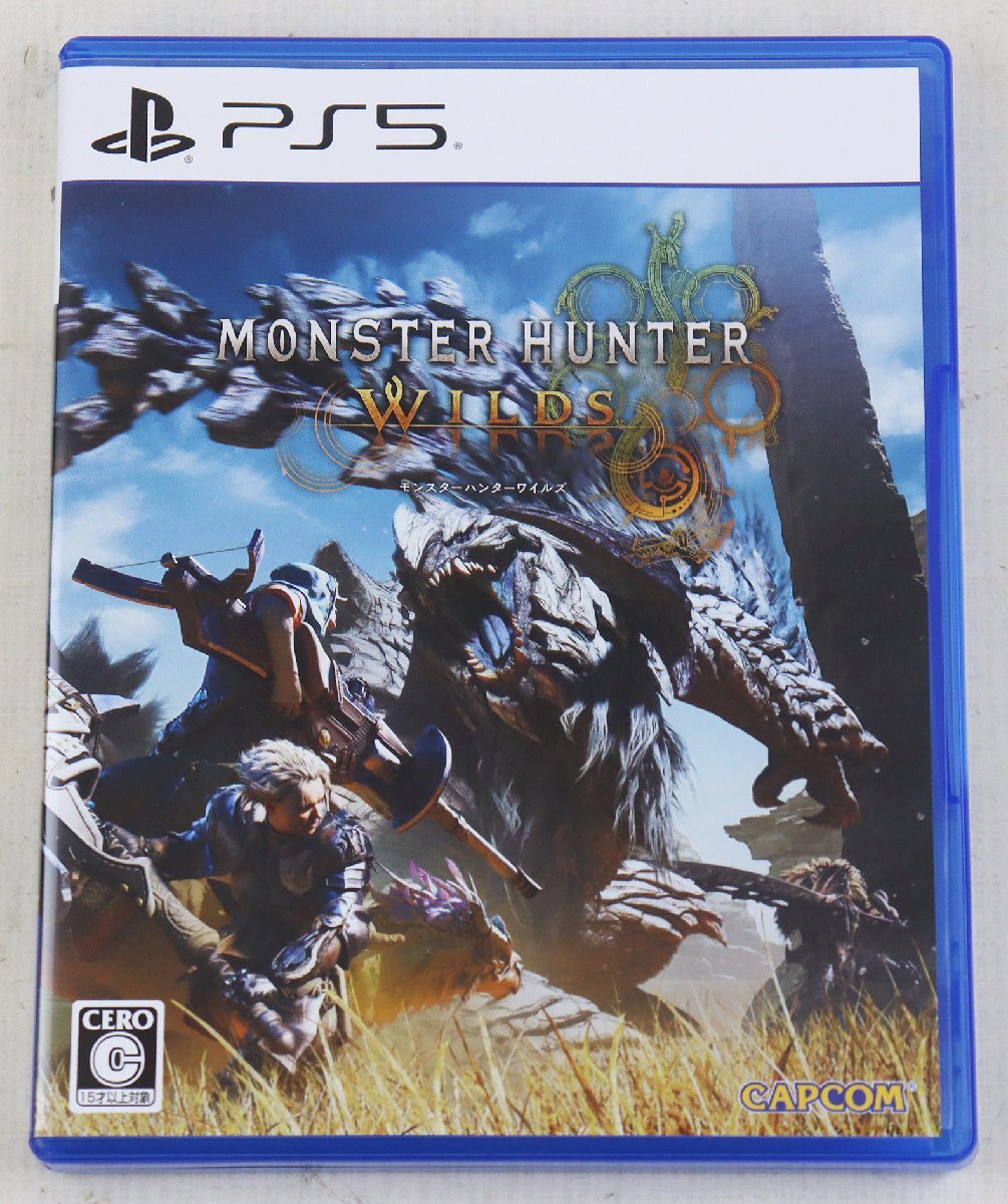 P★中古品★ゲームソフト PS5 『モンスターハンターワイルズ』 CAPCOM/カプコン ELJM-30582 発売:2025年2月 15才以上対象 モンハン_画像1
