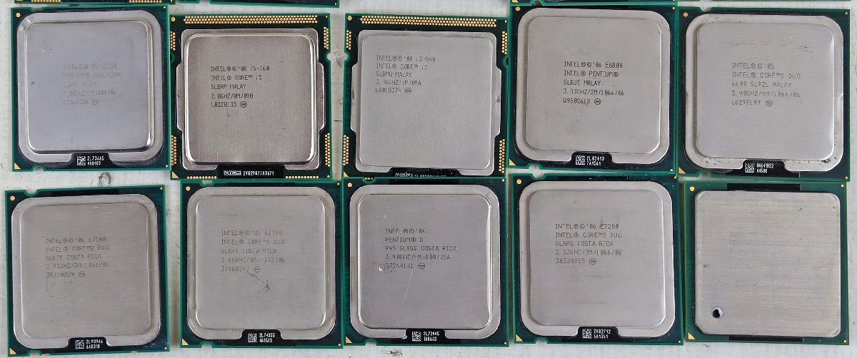 P◆ジャンク品◆PCパーツ 35個 『プロセッサ(CPU) インテル/Intel シリーズ Core 2 Duo E8400・Quad Q9500・Pentium Dual-Core E2180 他』_画像4