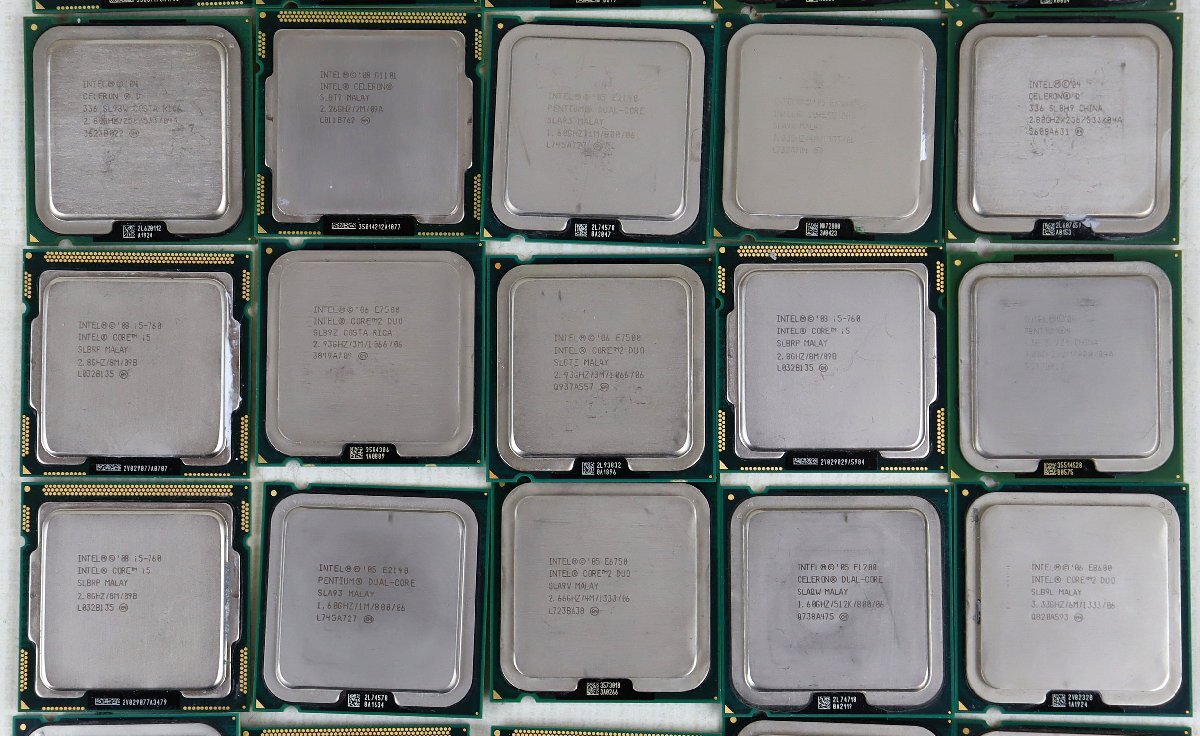 P◆ジャンク品◆PCパーツ 35個 『プロセッサ(CPU) インテル/Intel シリーズ Core 2 Duo E8400・Quad Q9500・Pentium Dual-Core E2180 他』_画像3