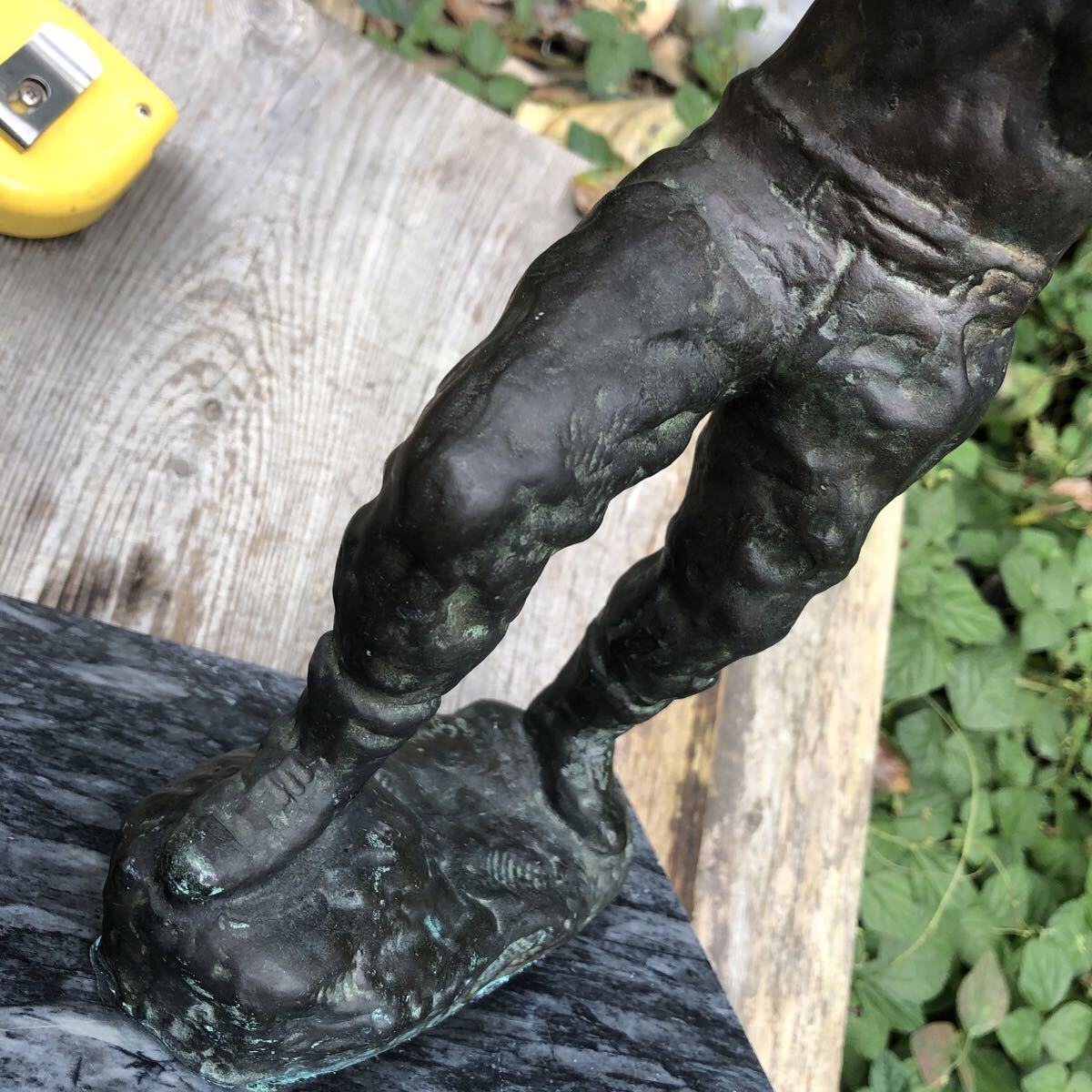 ブロンズ像　熊谷組　創立４０周年記念　【同梱不可】_画像8