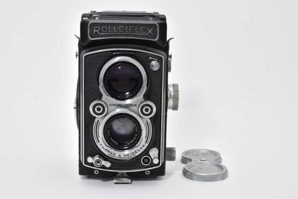 #4555L ローライフレックス ROLLEIFLEX 3.5A TYPE II Tessar f/3.5 75mm 二眼レフ フィルムカメラ [動作確認済] 美品_画像1