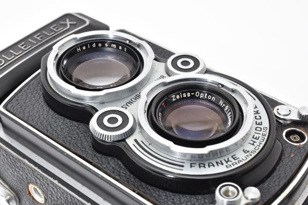 #4555L ローライフレックス ROLLEIFLEX 3.5A TYPE II Tessar f/3.5 75mm 二眼レフ フィルムカメラ [動作確認済] 美品_画像10