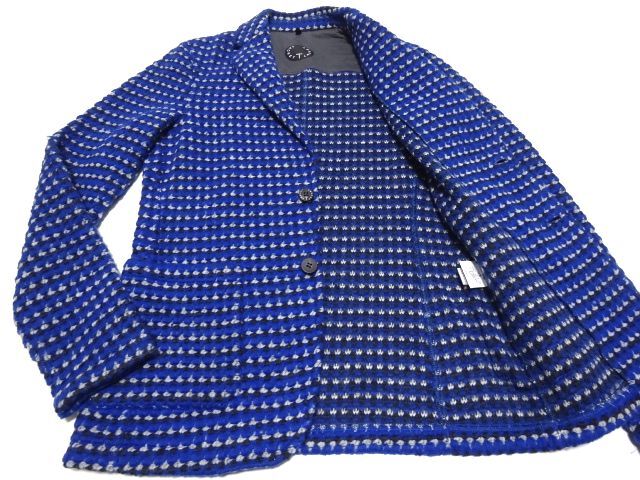 T-JACKET by TONELLO KNIT JACKET S size / ティージャケット ニット ジャケット ITALY製 メンズ_画像6