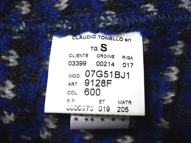 T-JACKET by TONELLO KNIT JACKET S size / ティージャケット ニット ジャケット ITALY製 メンズ_画像9