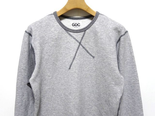 GDC 00s vintage original SWEATSHIRT / ジーディーシー 前V 2トーン スウェット アーカイブ メンズ_画像2