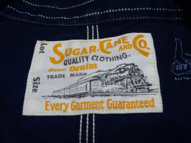 SUGAR CANE 1940s WABASH STRIPE WORK COAT / シュガーケーン ウォバッシュ ワークコート カバーオール 真紺 メンズ_画像9