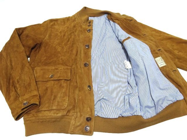 CINQUANTA DRIVING BLOUSON 50 size / チンクアンタ レザー ドライビング ブルゾン 革ジャン ITALY製 メンズ_画像7