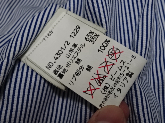 CINQUANTA DRIVING BLOUSON 50 size / チンクアンタ レザー ドライビング ブルゾン 革ジャン ITALY製 メンズ_画像9