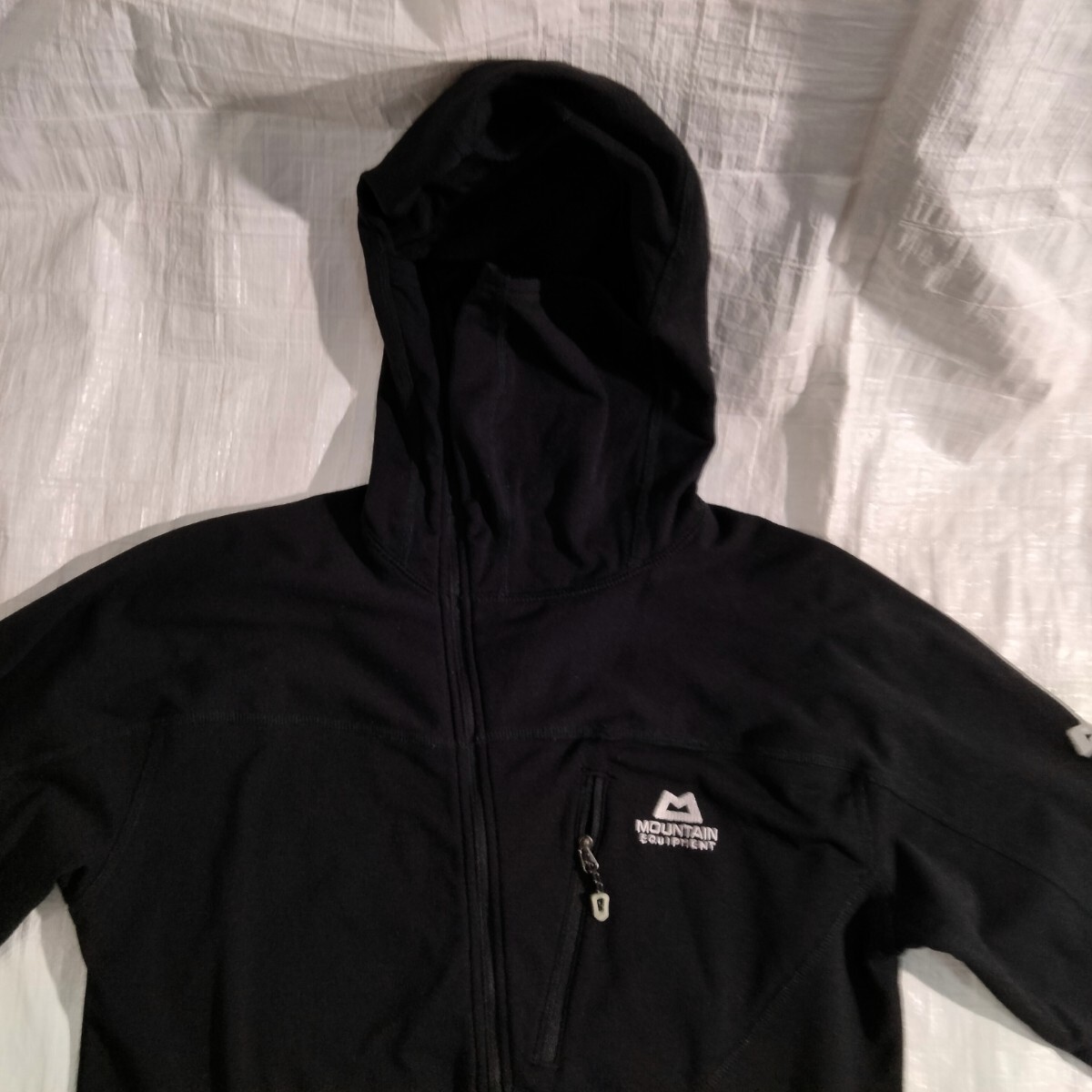 Mountain Equipment Spider Zip Neck マウンテンイクイップメント スパイダージップネック　ウール混　グリッド　ソフトシェル　パーカ　_画像1