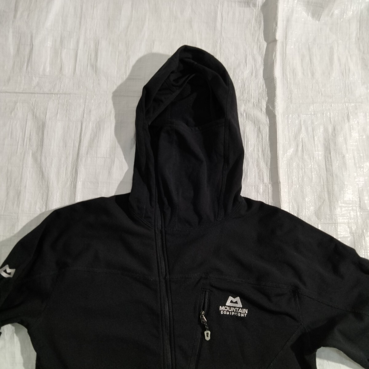 Mountain Equipment Spider Zip Neck マウンテンイクイップメント スパイダージップネック　ウール混　グリッド　ソフトシェル　パーカ　_画像3