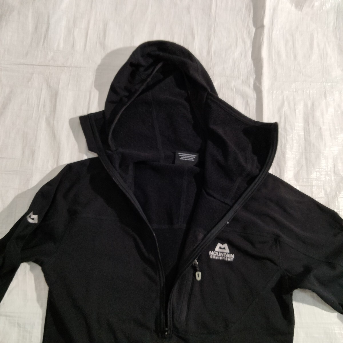 Mountain Equipment Spider Zip Neck マウンテンイクイップメント スパイダージップネック　ウール混　グリッド　ソフトシェル　パーカ　_画像4
