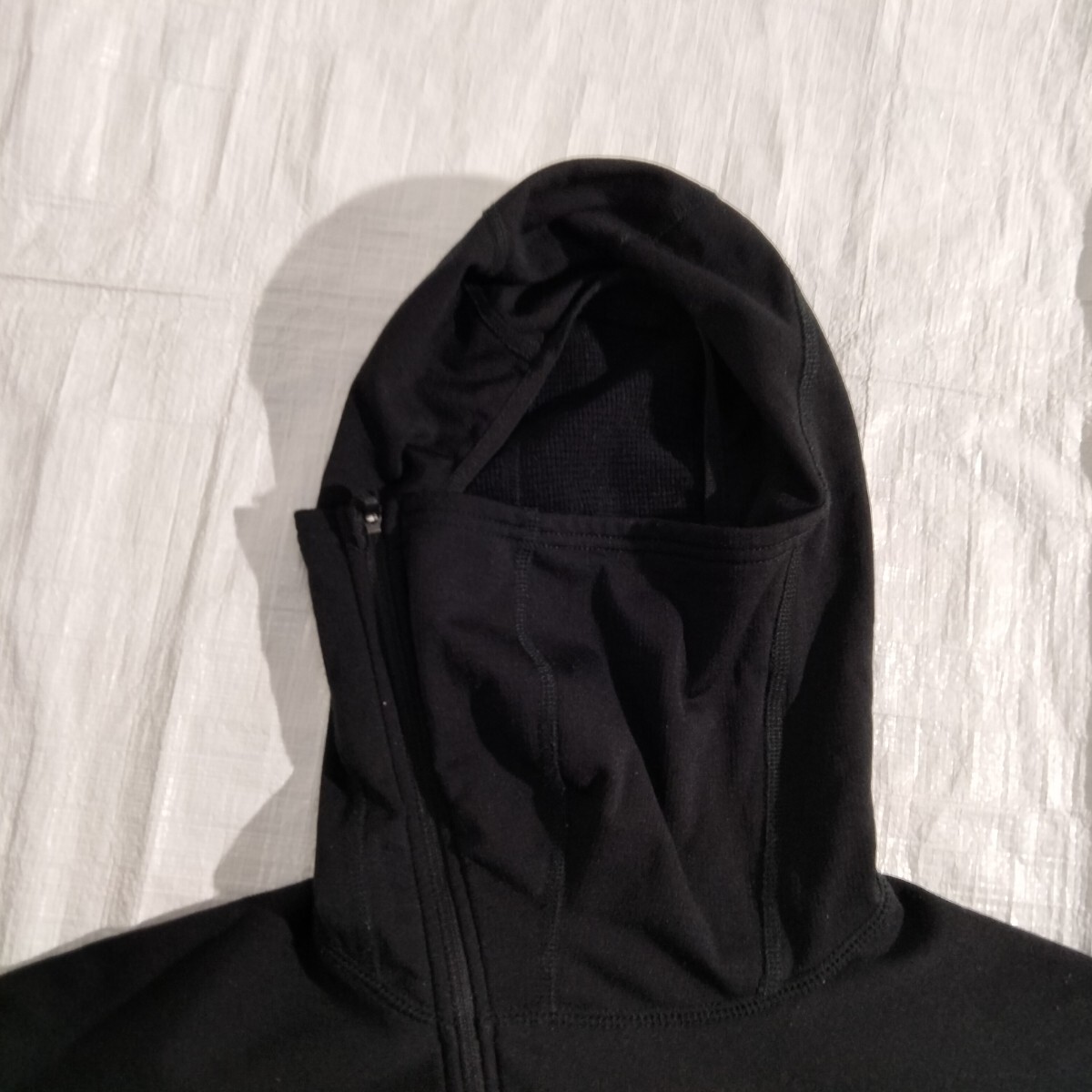 Mountain Equipment Spider Zip Neck マウンテンイクイップメント スパイダージップネック　ウール混　グリッド　ソフトシェル　パーカ　_画像5