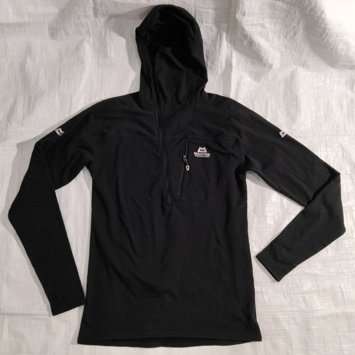 Mountain Equipment Spider Zip Neck マウンテンイクイップメント スパイダージップネック　ウール混　グリッド　ソフトシェル　パーカ　_画像8