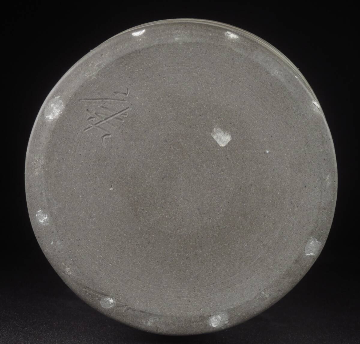 【SAKURAYA】高さ35.5cmの秀逸作品【練上壷/人間国宝 松井康成】壺 花瓶 花器 花入 作家 在銘 共箱 希少品 骨董品 古美術品 大型作品_画像9