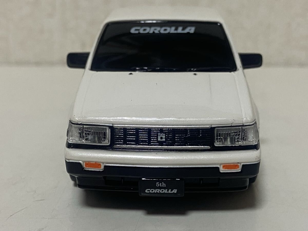 トヨタ 5代目 カローラ ホワイト プルバックカー カラーサンプル TOYOTA COROLLA 5th_画像5