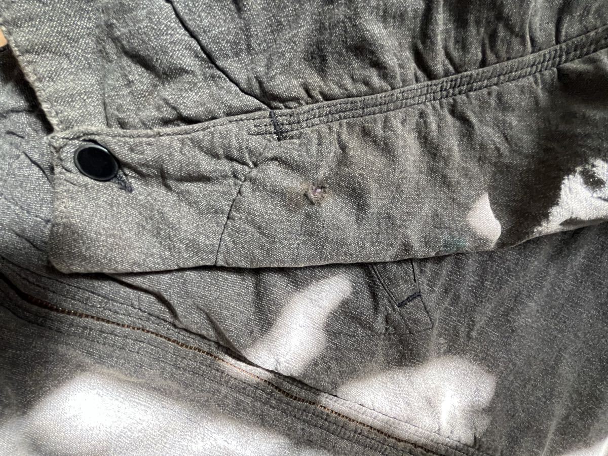 HERCULES ヘラクレス カバーオール ワークジャケット ライナー付きビンテージ SEARS 黒シャン ゴマ塩 70sの画像6