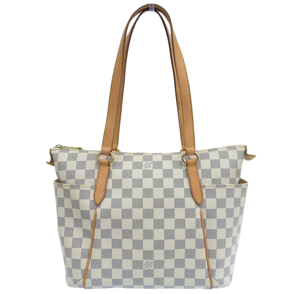 [ подлинный товар гарантия ] Louis Vuitton LOUIS VUITTON Damier azur to-ta Lee PM N51261 большая сумка сумка на плечо 