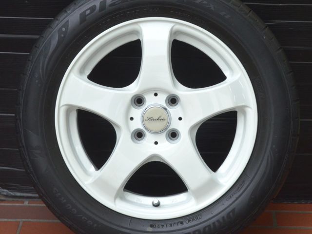 Kircheis S5(キルヒアイス) 15X5.5J PCD 100 4穴 +43 ブリヂストン プレイズ PXⅡ 185/60R15 タイヤ付 ヴィッツ ヤリス アクア フィット等_画像5