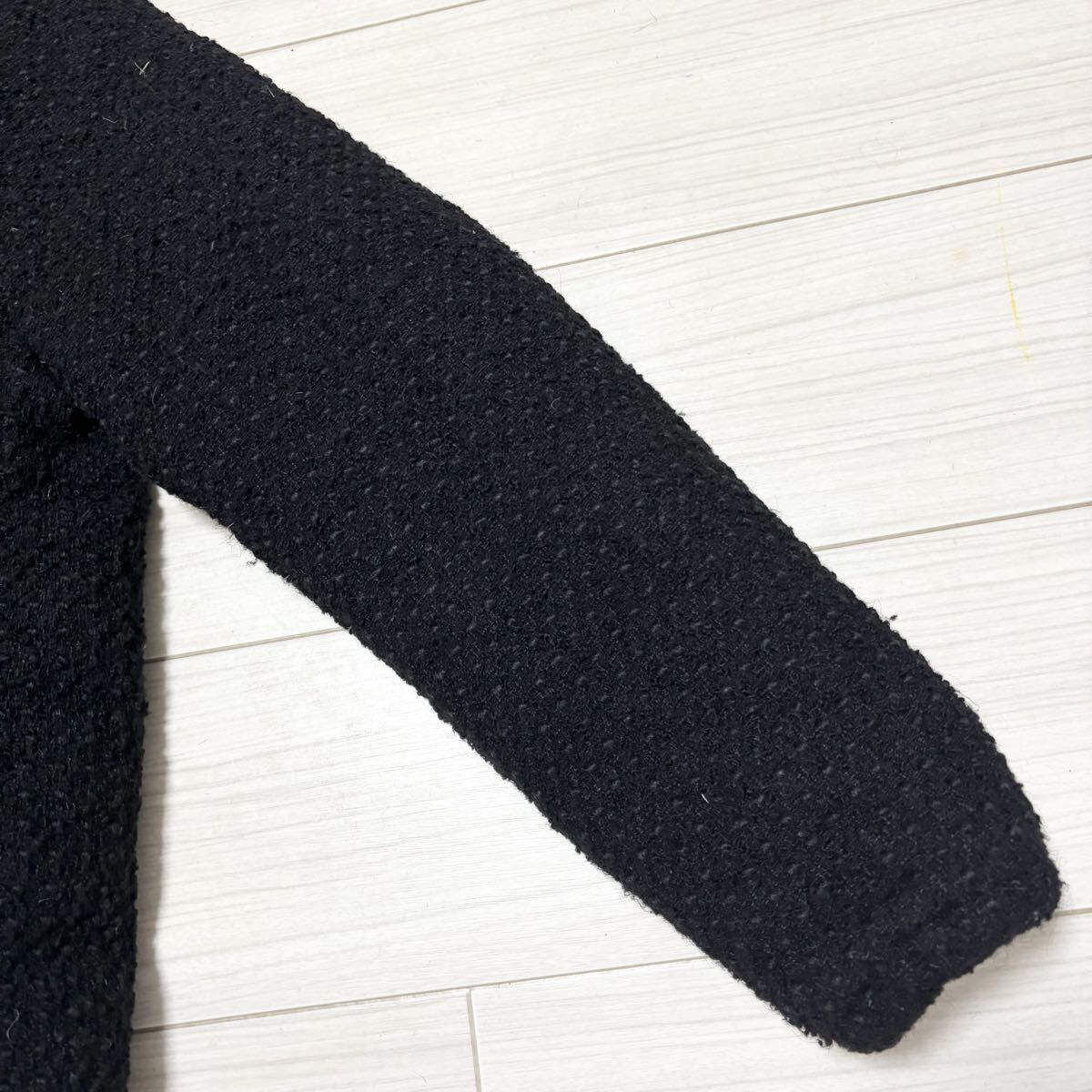 良品■R.NEWBOLD ポールスミス■ブークレー ダウン ジャケット 裏地総柄 L 黒 ブラック パーカー フード着脱可能 アールニューボールド_画像6