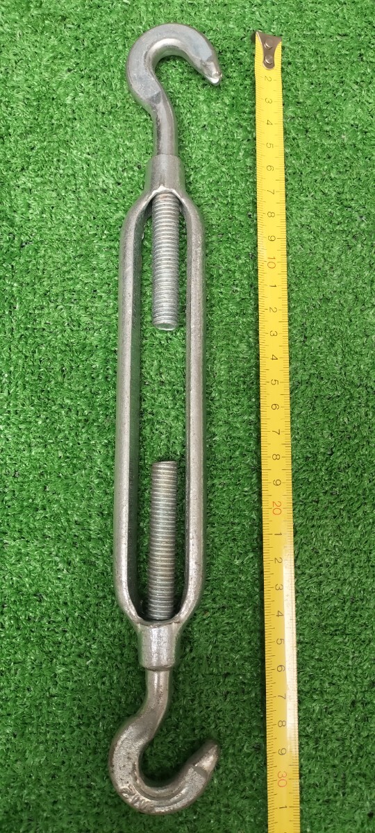 メーカー不明　メッキターンバックル　両側フックボルト　M12　6本_画像3