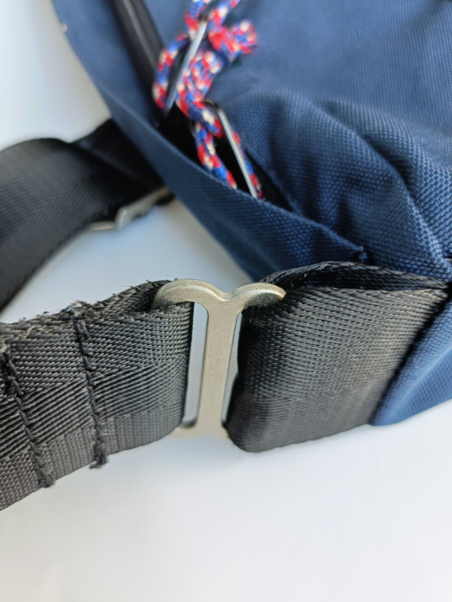 ショルダーバッグ 肩パッド入り ネイビー 紺 _画像7