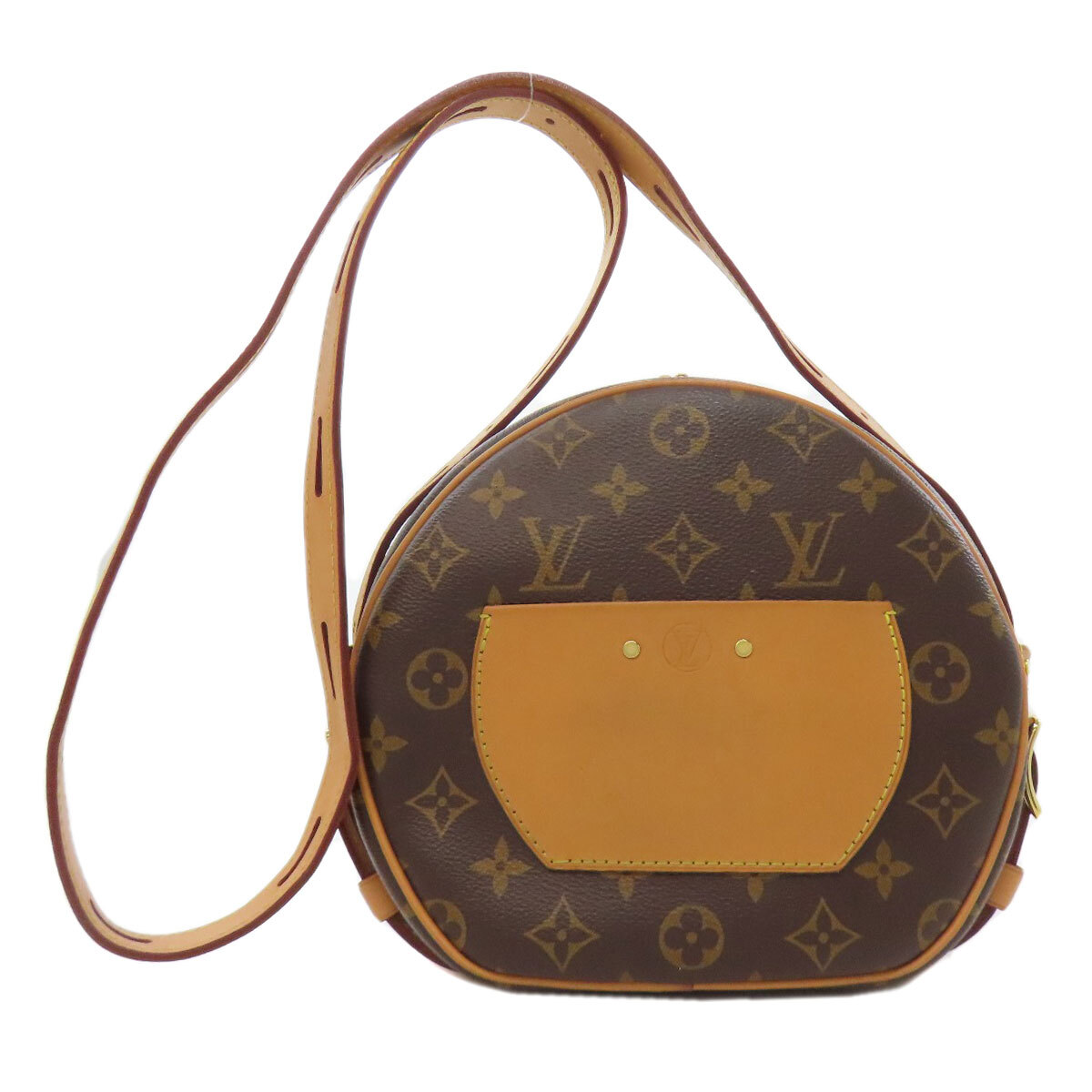 LOUIS VUITTON ルイヴィトン M45647 ボワットシャポースープルMM ショルダーバッグ モノグラムキャンバス レディース 中古_画像2